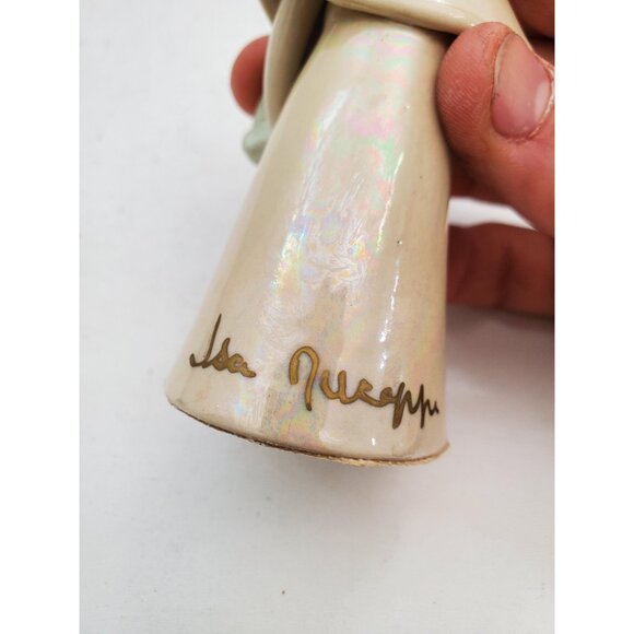 Mid Century Italian Flower Lady Figurine, Seated Lady , Hand Made and Painted - - Picture 10 of 10